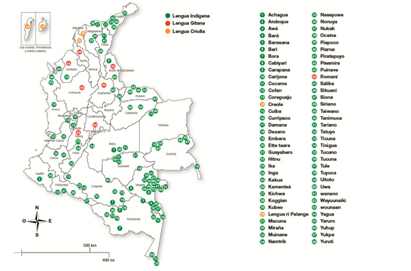 Resultado de imagen para grupos indigenas de colombia y su ubicacion en el mapa