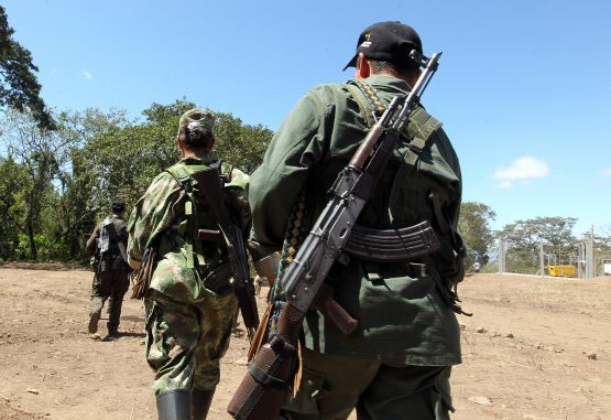 Guerrilleros de las farc en proceso de paz