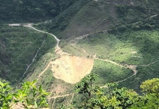 Cráter en ladera proyecto Hidroituango