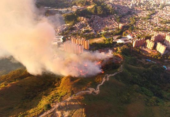 Incendio Cerro las Tres Cruces