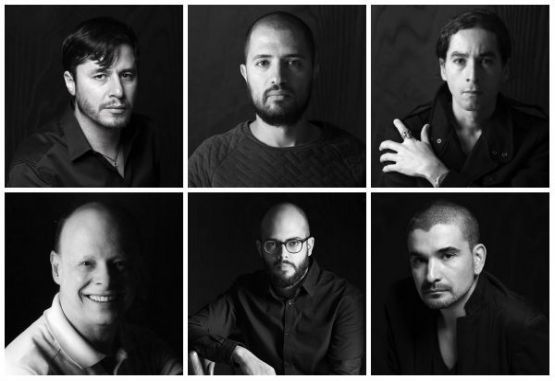 Alejandro Tobón, Carlos Carmona, Hernán Marín, Camilo Álvarez, Jaime Góme y José Fernando Muñoz
