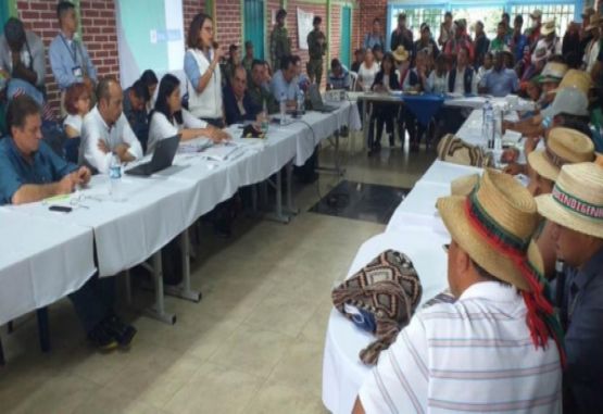 Negociación del gobierno y el Consejo Regional Indígena del Cauca