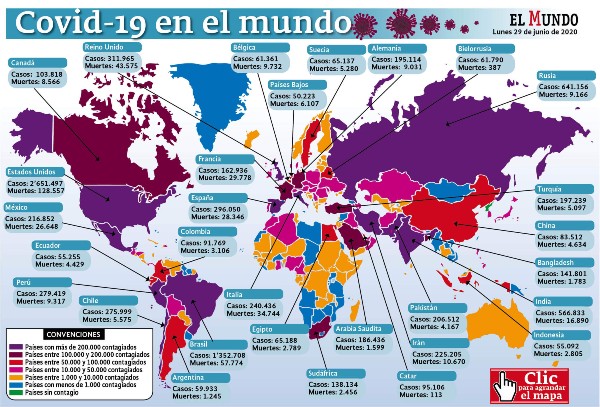 Mapa mundo coronavirus