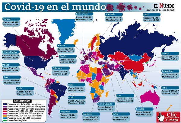 Mapa mundo coronavirus