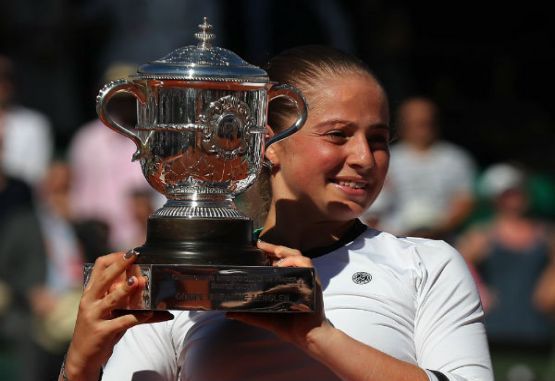 Jelena Ostapenko, tenista ganadora de la edición del Roland Garros