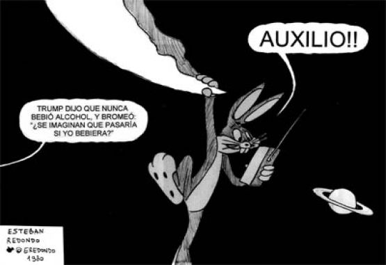 Caricatura sobre Trump