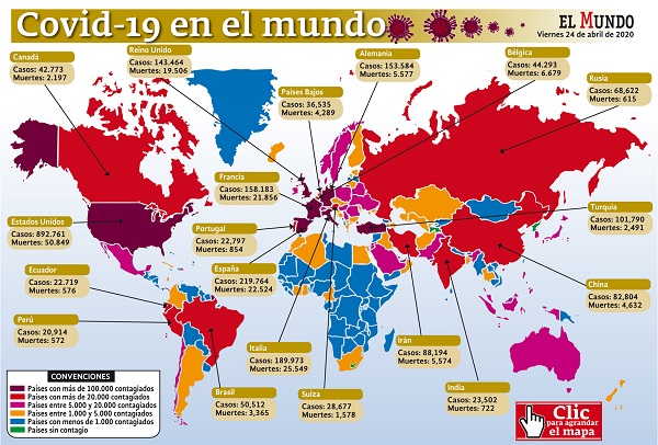 covid-19 en el mundo