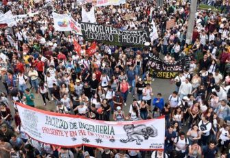 Movilización de las universidades públicas