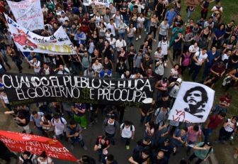 Movilización de la universidad pública