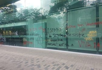 Vandalismo en Bancolombia