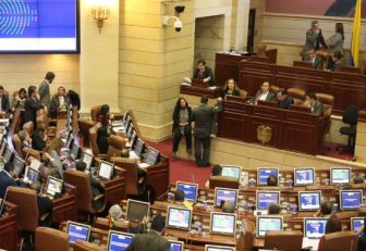 Sesión del Senado que aprobó el acuerdo de paz con las Farc