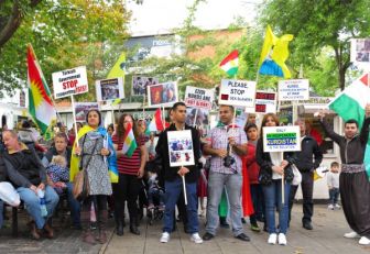 Kurdos protestan contra Turquía