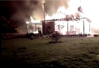 Incendio en Amagá